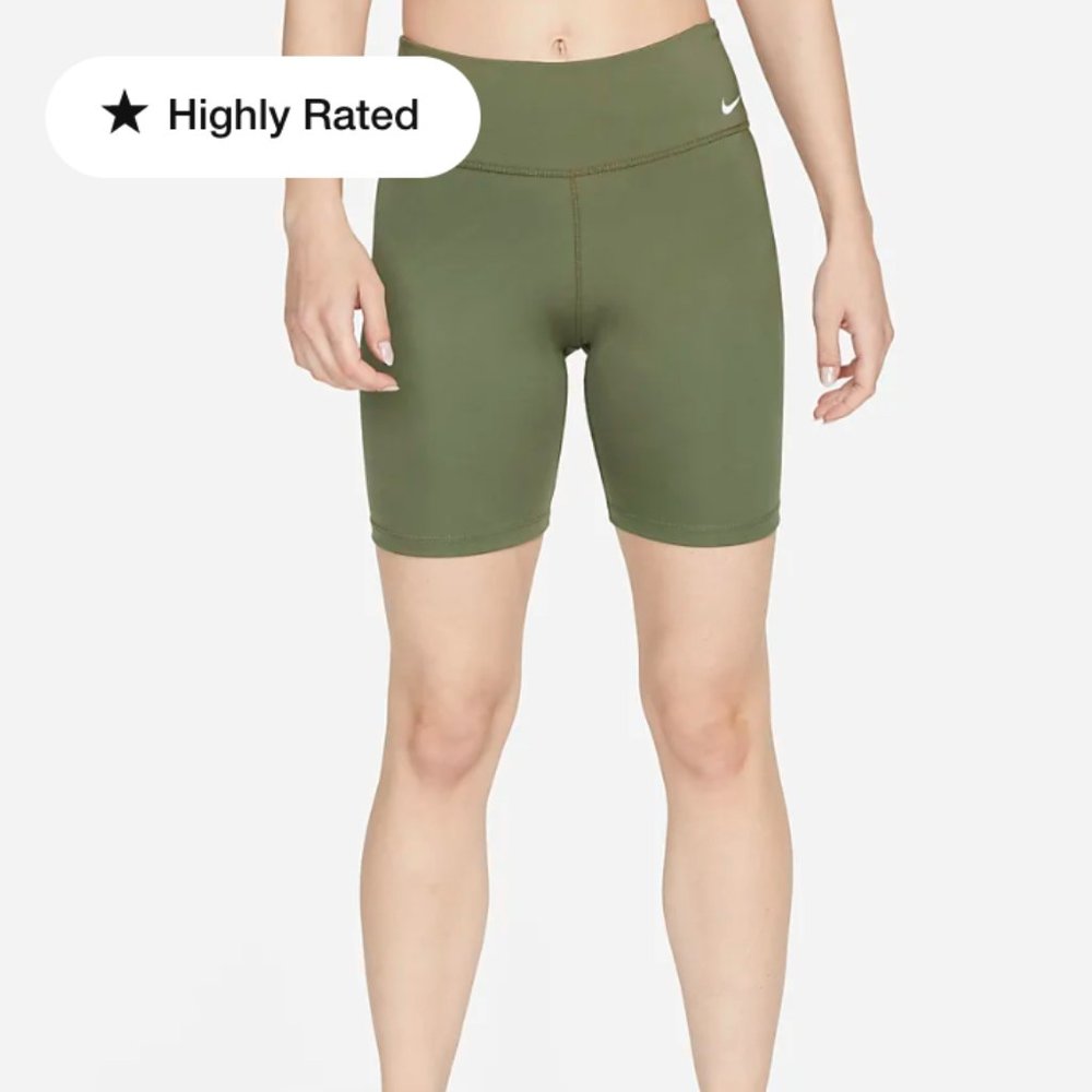 NWOT Nike One Women's Mid-Rise 7" Bike Shorts Size S (4–6)